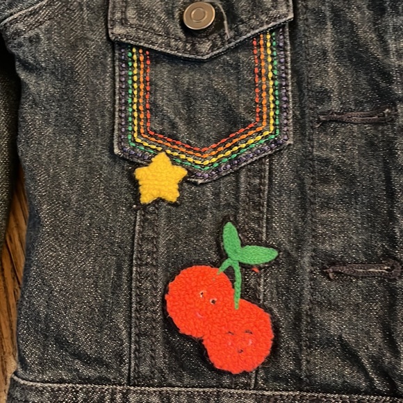 HA jean jacket unicorn EUC size 3/ 90 cm - Picture 5 of 7